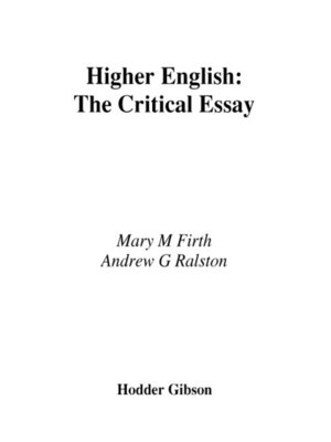 cover image of Higher English